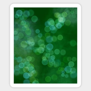 Flowing Deep Green Forest Lights Sticker